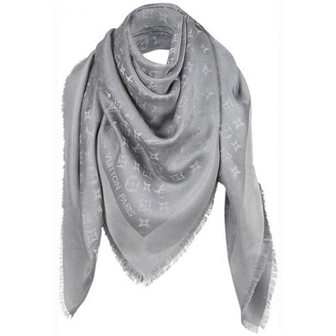 louis vuitton grey shawl|louis vuitton silk scarf women's.